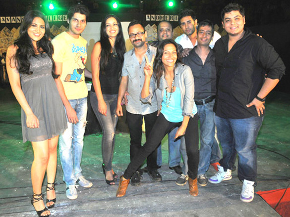 cast of the film sadda adda snapped at bhavans college o2 festival 3