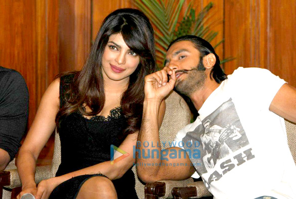priyanka arjun ranveer at the press conference of gunday in kolkata 5