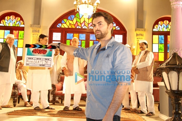 neil gives the mahurat clap for rash productions dussehra 2