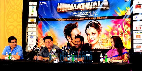 sajid ajay tamannaah at press conference of himmatwala in dubai 2