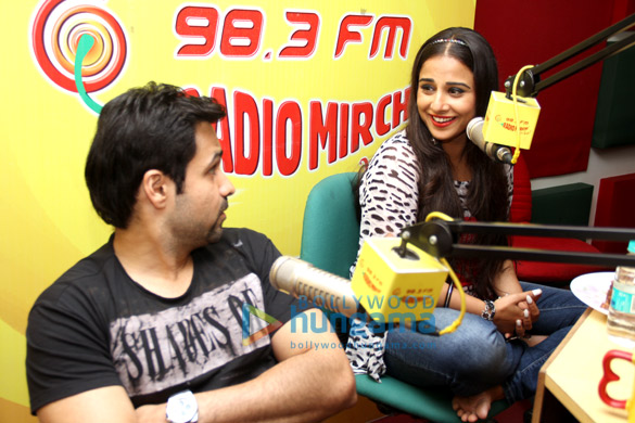vidya emraan promote ghanchakkar at 98 3 fm radio mirchi 3