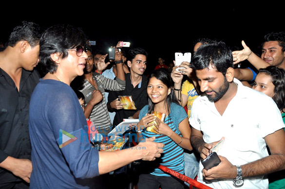 shahrukh rohit shetty promote chennai express at cinemax 6