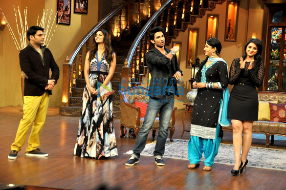 promotion of shuddh desi romance on the sets of comedy with kapil 3