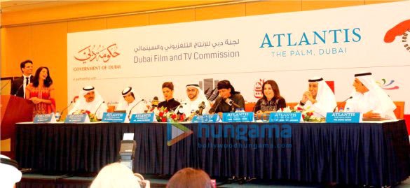 press conference of happy new year in dubai 2