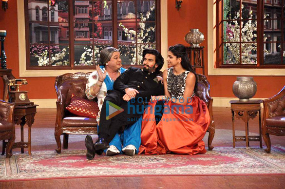 deepika ranveer on the sets of comedy nights with kapil 7