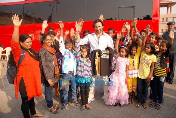 saif ali khan spends time with ngo kids on the sets of bullett raja 5