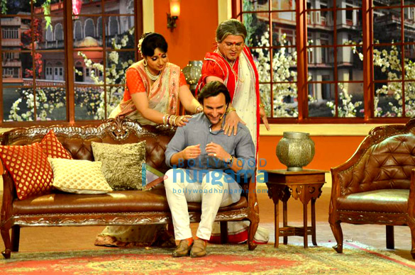 saif promotes bullett raja on comedy nights with kapil 8