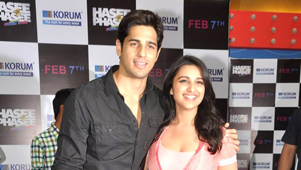 Sidharth – Parineeti Promote ‘Hasee Toh Phasee’ At Korum Mall