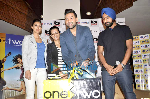 abhay preeti launch the merchandise line of their film one by two 2