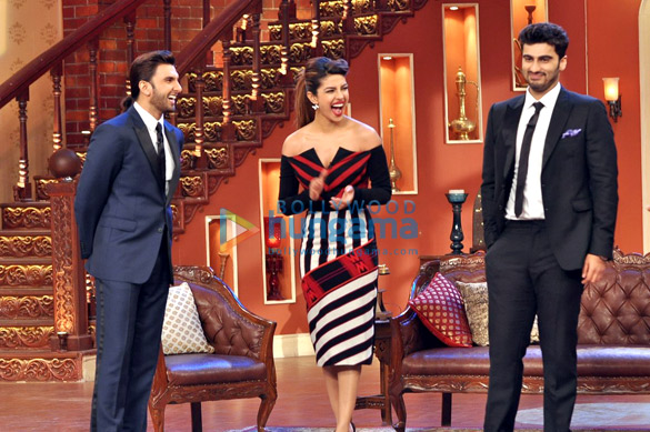 promotion of gunday on comedy nights with kapil 8