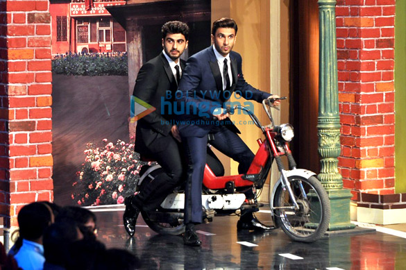promotion of gunday on comedy nights with kapil 10