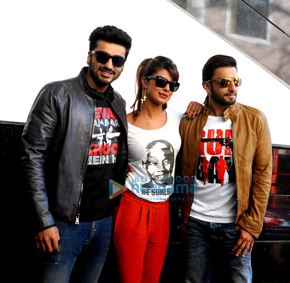 cast of gunday promote their film at welingkars institute and vidyalankar institute 6