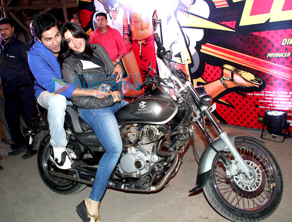 varun takes ekta for a bike ride to promote main tera hero 13