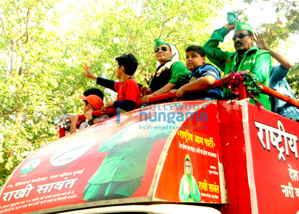 rakhi sawants rashtriya aam party rally 4