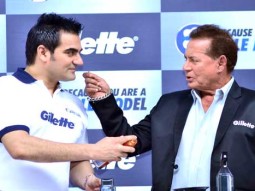 Arbaaz Khan, Salim Khan At ‘Gillette Shave Event’