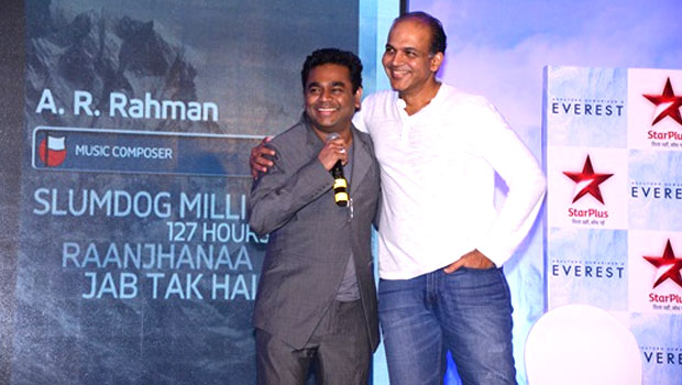 Ashutosh Gowariker. A R Rehman At The First Look Launch Of ‘Everest’
