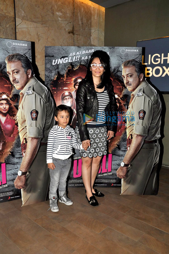 manyata dutt at the special screening of ungli 5