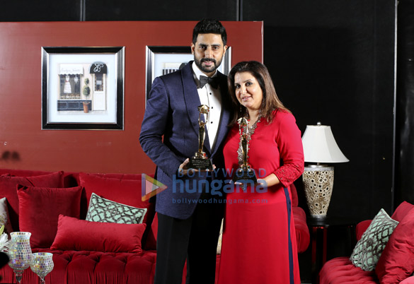 farah khan abhishek bachchan win the masala awards 2014 in dubai 2