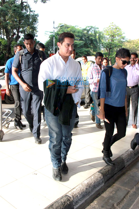 aamir khan kiran rao snapped at the domestic airport 2