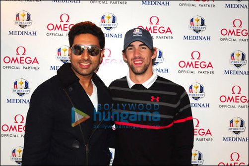 abhishek bachchan attends the ryder cup 4