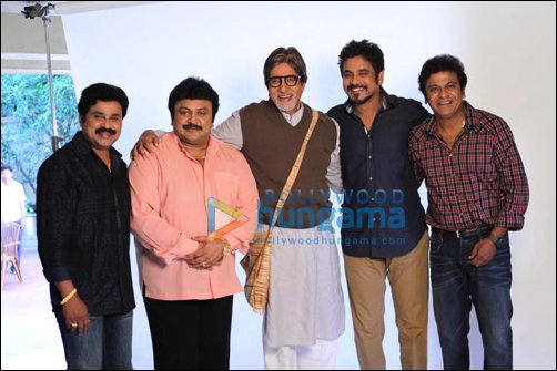 amitabh shoots for kalyan jewelers ad with south stars 4