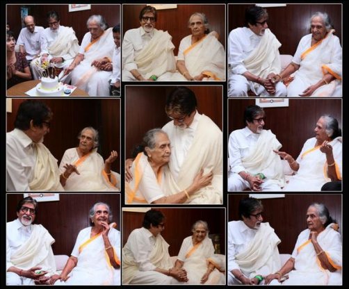 amitabh bachchan visits his mother sulochana latkar on her birthday 2