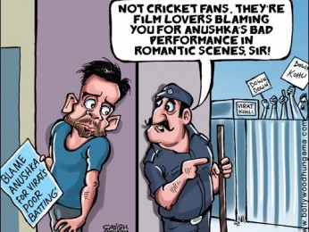 Bollywood Toons: Anushka blamed for Virat’s poor batting