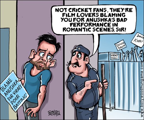 Bollywood Toons: Anushka blamed for Virat’s poor batting