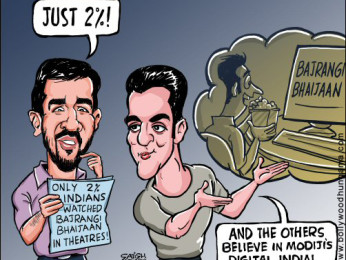 Bollywood Toons: Only 2% Indians watched Bajrangi in theatres!
