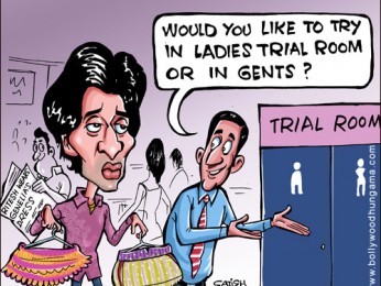 Bollywood Toons: Riteish wears Genelia’s skirt