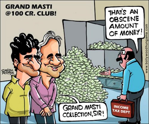 Bollywood Toons: Grand Masti’s 100 crores
