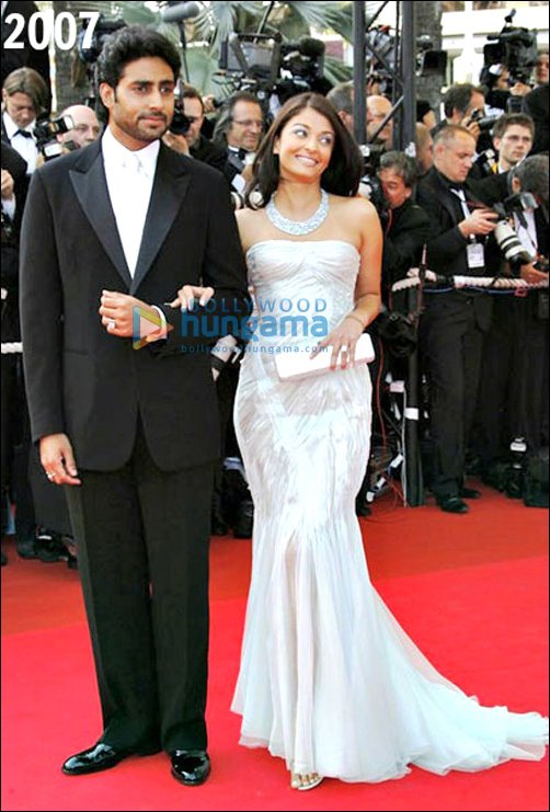 The changing face of Aishwarya at Cannes