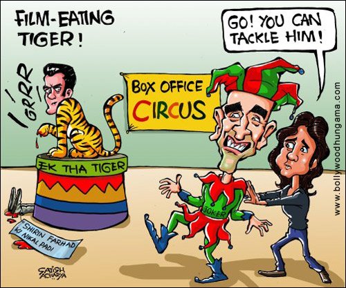 Bollywood Toons: Tiger eats up Shirin-Farhad