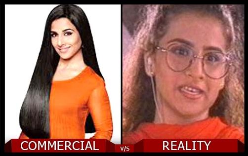 celebrity hair in commercials vs in reality 5