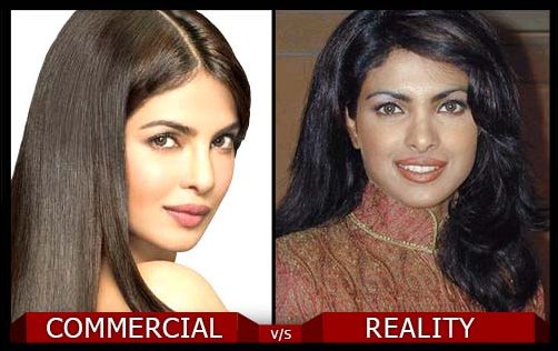 celebrity hair in commercials vs in reality 8