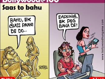 Bollywood Toons: Old Saas Vs New Saas Bollywood Toons: Old Saas Vs New Saas