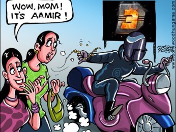 Bollywood Toons: Dhoom 3 ka chor Bollywood Toons: Dhoom 3 ka chor