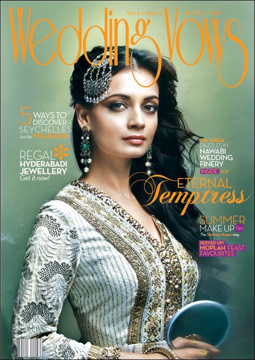 check out dia mirza features on the latest issue of wedding vows 2