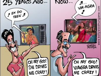 Bollywood Toons: Ek Do Teen Vs Via-Agra Bollywood Toons: Ek Do Teen Vs Via-Agra