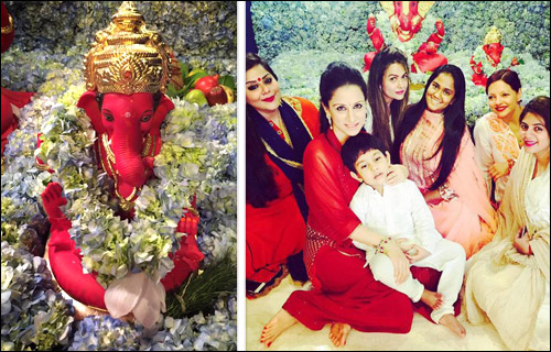 check out bollywood celebrities share pictures of ganpati celebrations 4