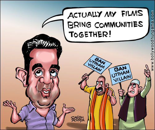 Bollywood Toons: Kamal Haasan’s Uttham Villain in controversy
