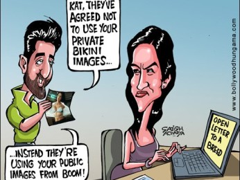 Bollywood Toons: Katrina’s public bikini image only