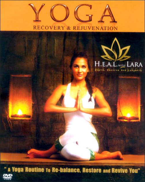 check out lara duttas yoga poses in her fitness dvd 2