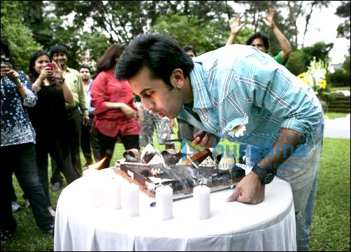 check out ranbir kapoor celebrates his birthday on the sets of barfee 2