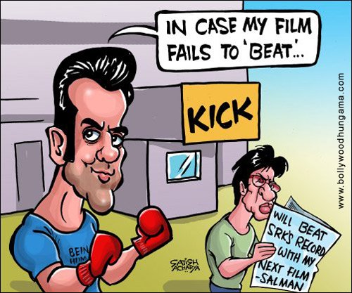 Bollywood Toons: Salman’s ‘Kick’ to SRK