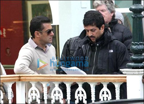 check out salman ranvir shorey kabir khan on the sets of ek tha tiger 3