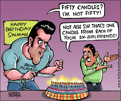 Bollywood Toons: Salman’s 50 candles