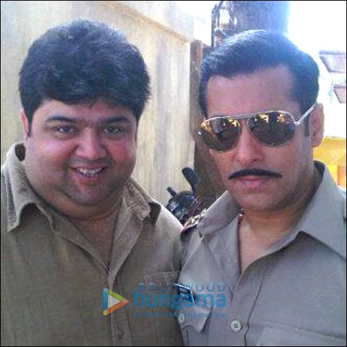 salman and arbaaz on sets of dabangg 2 3