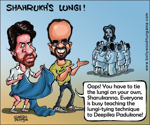 Bollywood Toons: Shah Rukh’s lungi