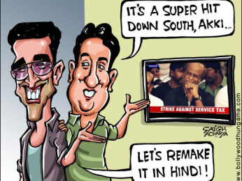 Bollywood Toons: South film strike Remake Bollywood Toons: South film strike Remake